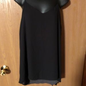 Black and grey reversible tank from Express